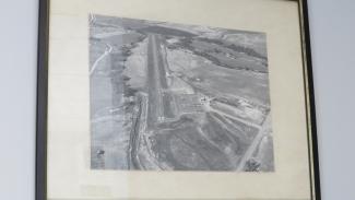 aerial view of the airport